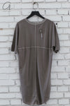 Boris Bidjan Saberi 24 Autumn Winter Irregular Hem Short Sleeve T-shirt Series TF1-FKN00001-LIGHT CARBON